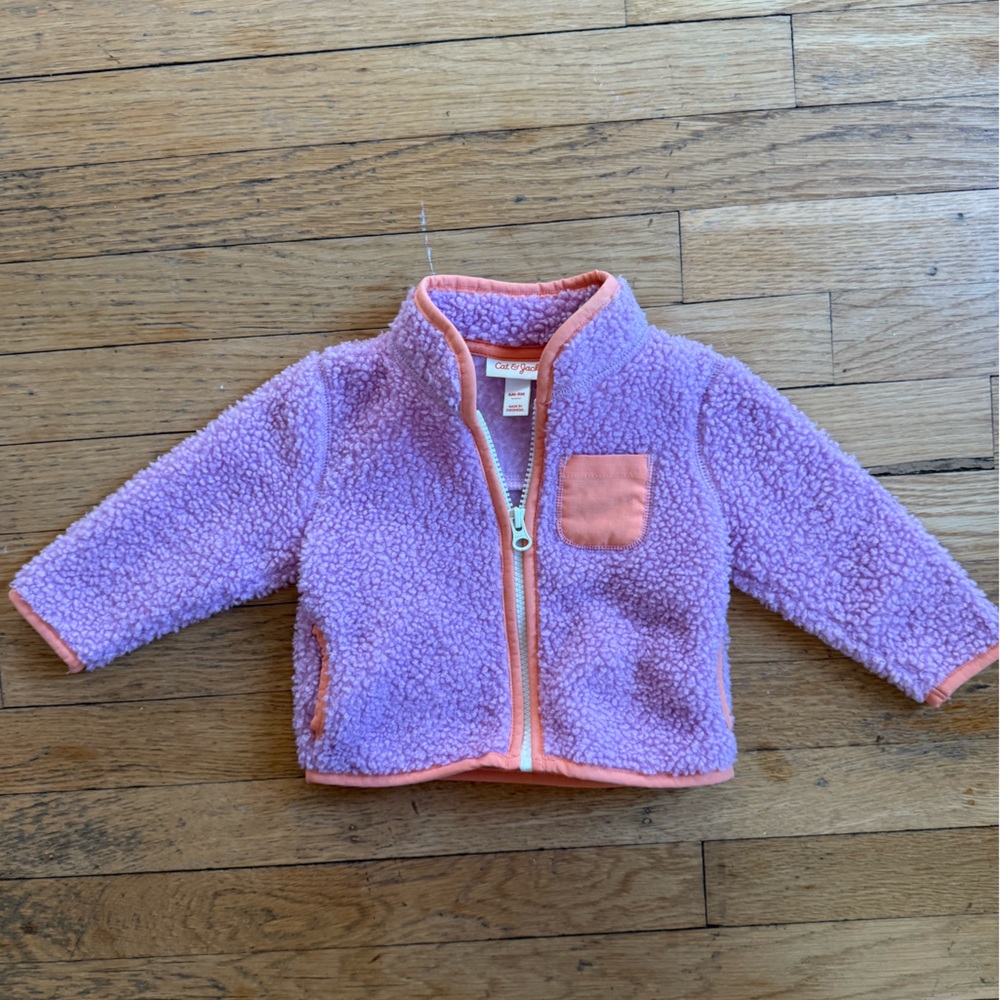 Cat & Jack Purple and Orange Fleece Jacket